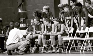 coaching junior boys basketball team